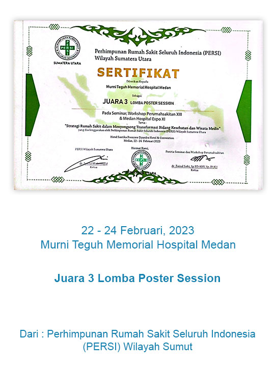 Murni Teguh Juara 3 Lomba Poster Session